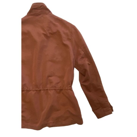 Obey Propaganda Women's Medium Hemingway Lightweight Utility Cargo Jacket Rust - Picture 7 of 10